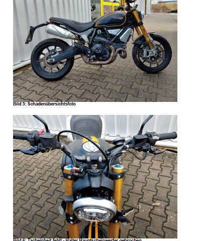 Ducati Scrambler 1100 Sport Bj. 2018 - Totalschaden